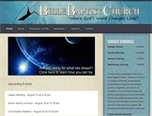 Tablet Screenshot of mhbiblebaptistchurch.org